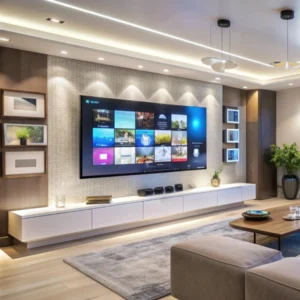 luxury office lounge with elegant furniture