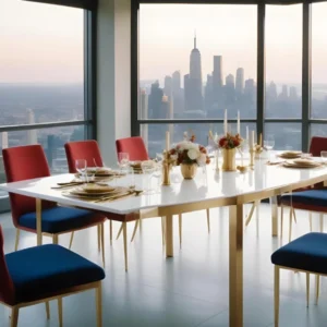 corporate meeting room with modern furniture