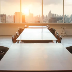 luxury dining and meeting room interior