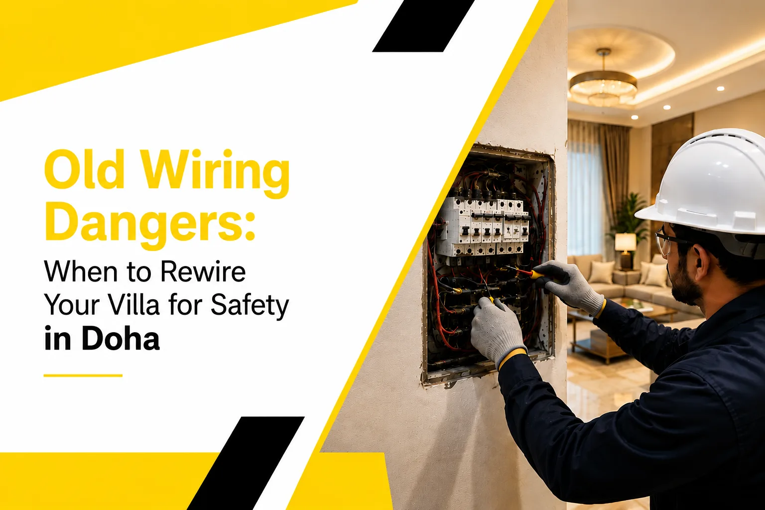 Old Wiring Dangers: When to Rewire Your Villa in Doha