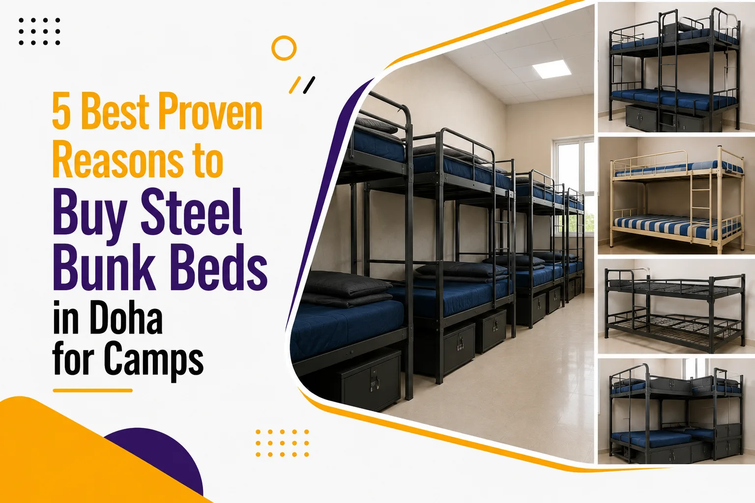 5 Best Proven Reasons to Buy Steel Bunk Beds in Doha for Camps