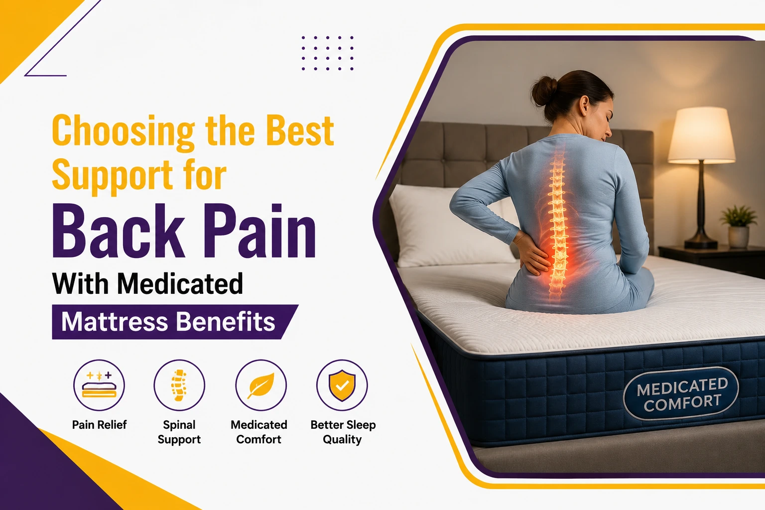 Medicated Mattress Benefits for Better Back Pain Support