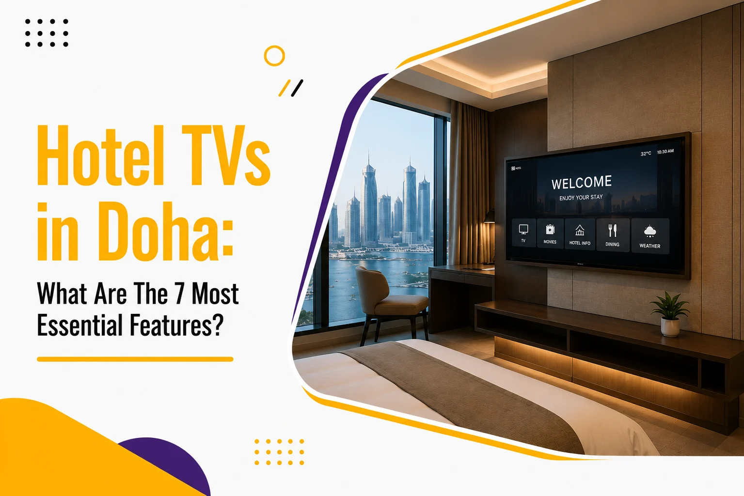 Hotel TVs in Doha: 7 Essential Features Every Hotel Needs
