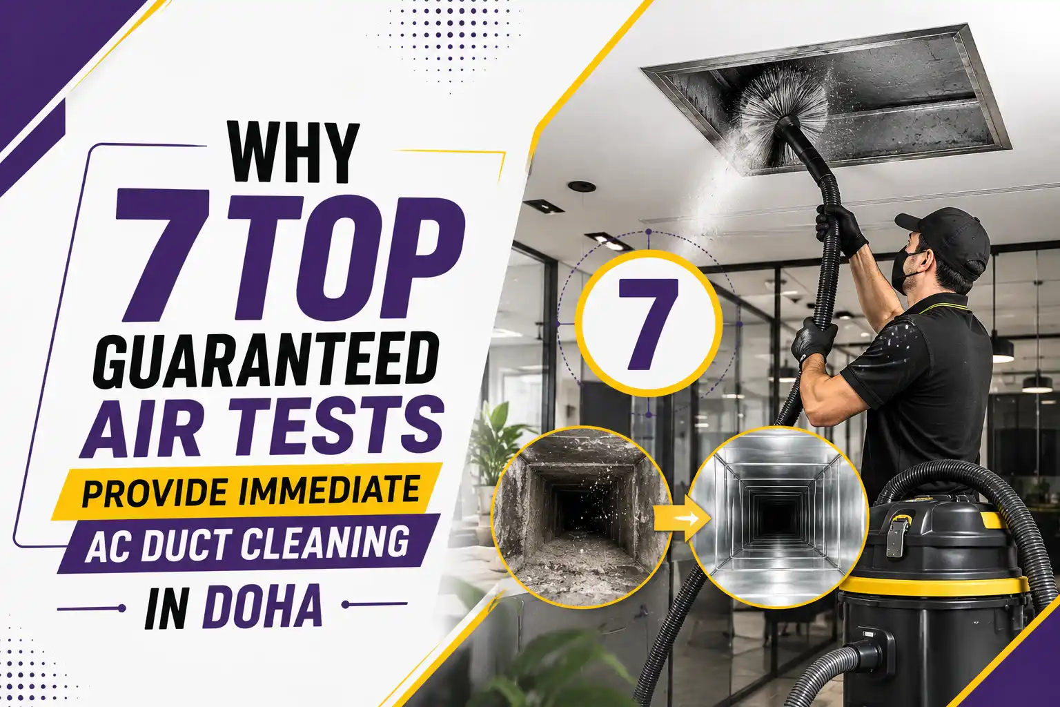 Why 7 Top Guaranteed Air Tests Provide Immediate AC Duct Cleaning in Doha