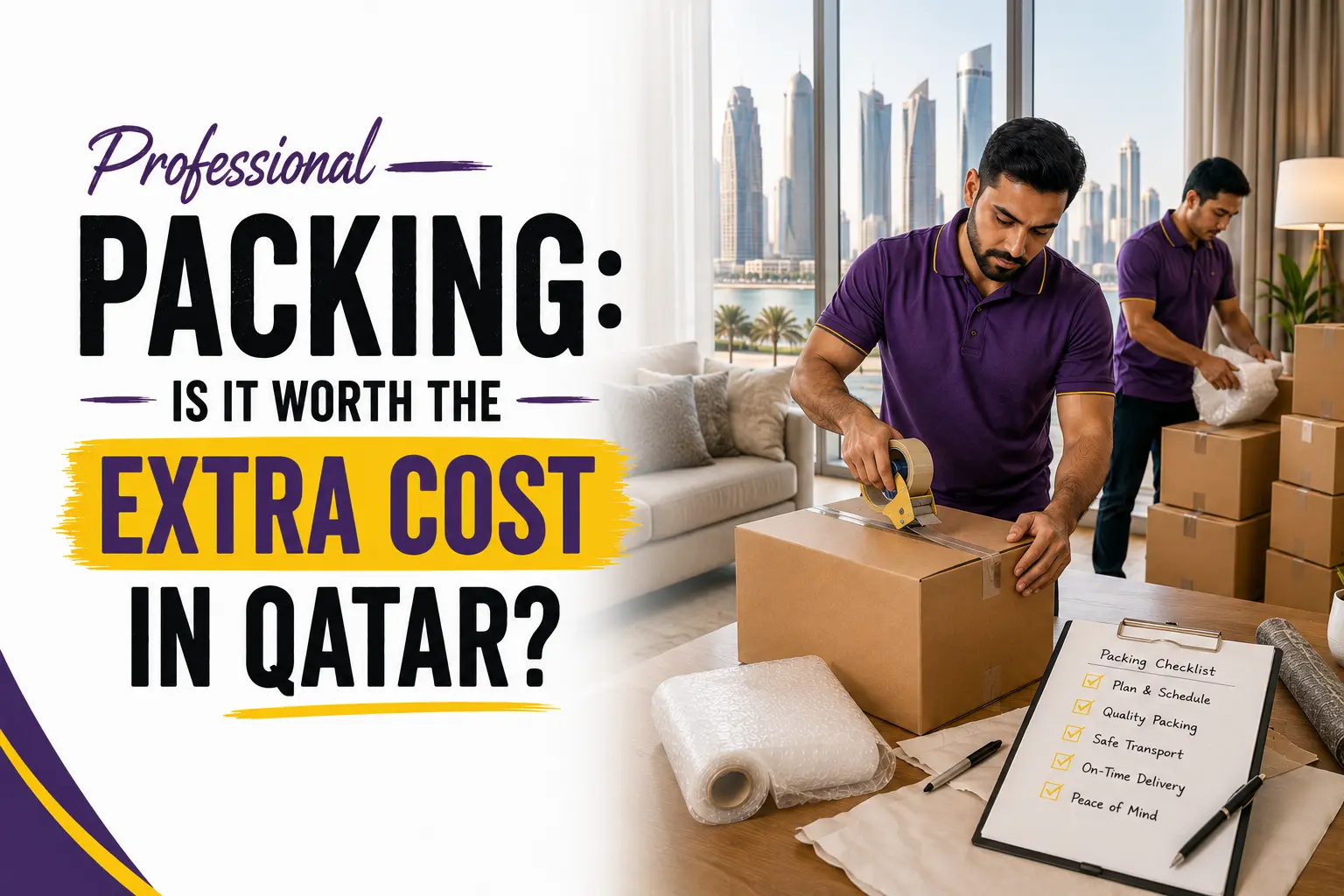 Professional Packing: Is It Worth the Extra Cost in Qatar?