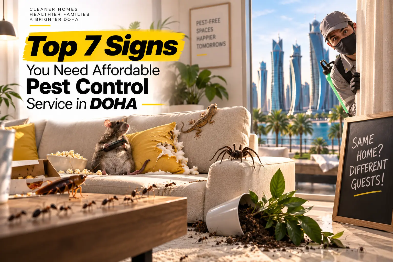 Affordable Pest Control Services in Doha | 7 Warning Signs