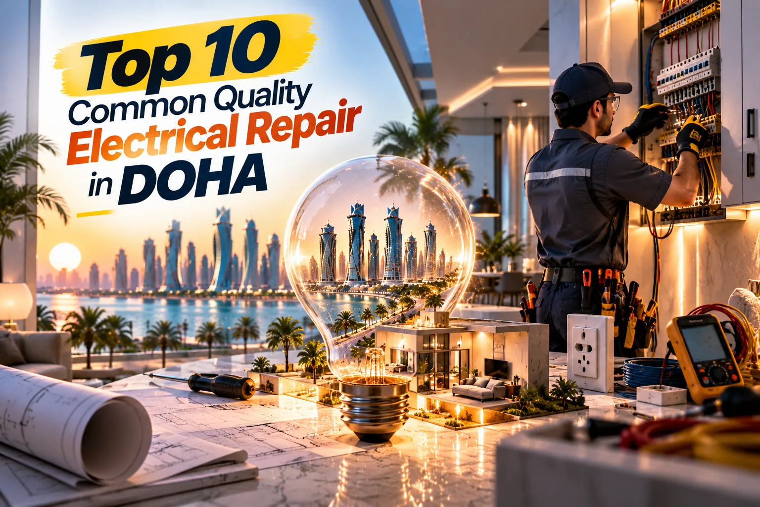Quality Electrical Repair in Doha | Top 10 Common Issues